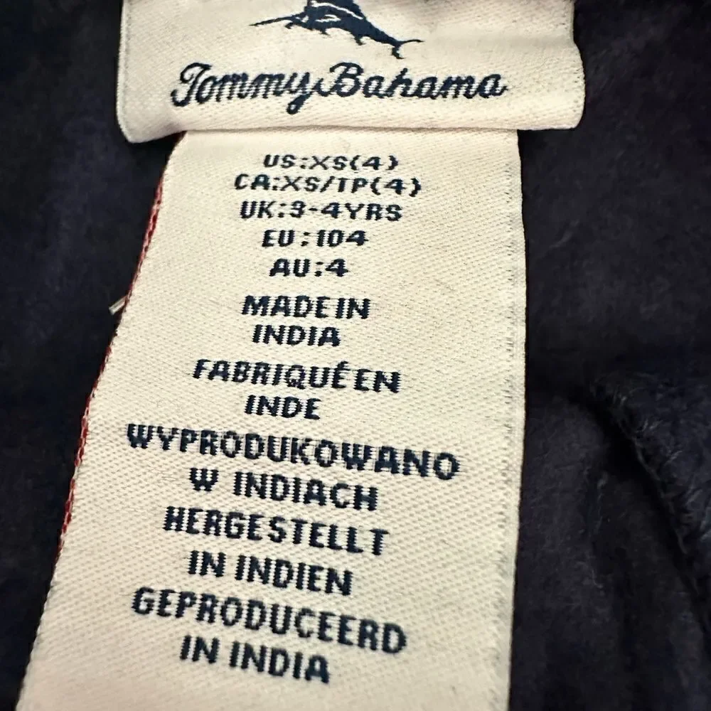 NWT - Tommy Bahama Boys Polo and Shorts - Navy Shorts Activewear Polo - Size 4